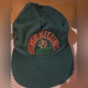 2 George Killian's Irish🍺☘️ Red Embroidered Green BaseballCaps ST. PATRICK’DAY